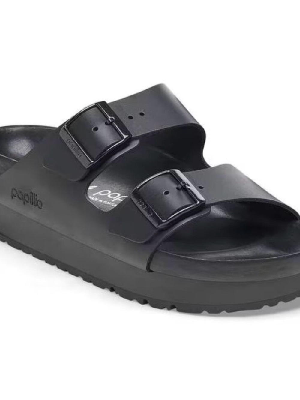 Birkenstock LEATHER Papillio Arizona Exquisite Flex Leather Platform Sandals